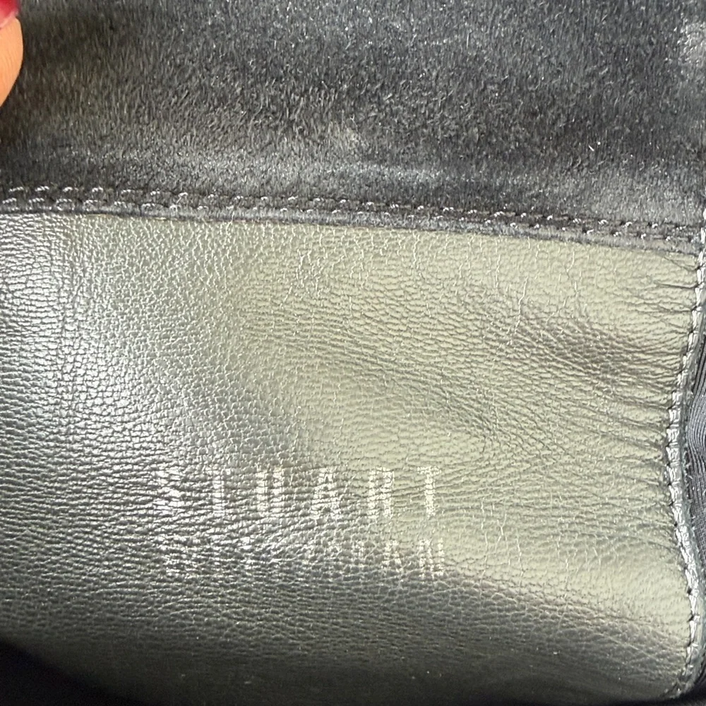 STEWART WEITZMAN Black Over-the-Knee 50/50 Suede Stretch Boots Size 8.5